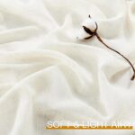 Natural Linen Sheer Curtains, 84 Inches Long Rod Pocket & Back Tab Linen Texture Semi Sheer Window Covering, Light Airy Privacy Sheer Panels for Bedroom Living Room 52" W x 84" L, Set of 2 - Image 2