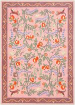 Animal Print Washable Rugs 5x7 Nursery Rug, Soft Pink Playroom Rug Non-Slip Boho Area Rug, Ultra-Thin Modern Floral Living Room Carpet for Bedroom Kids Room Classroom Office - Image 2